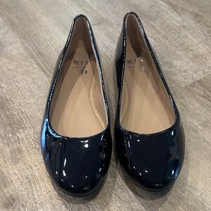 Black Patent Leather Flats Women’s Size 6.5